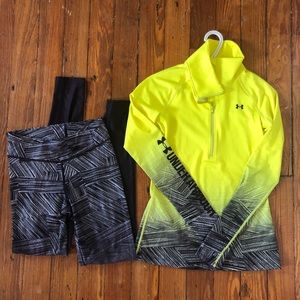 XS Under Armour Quarter Zip & Legging Set